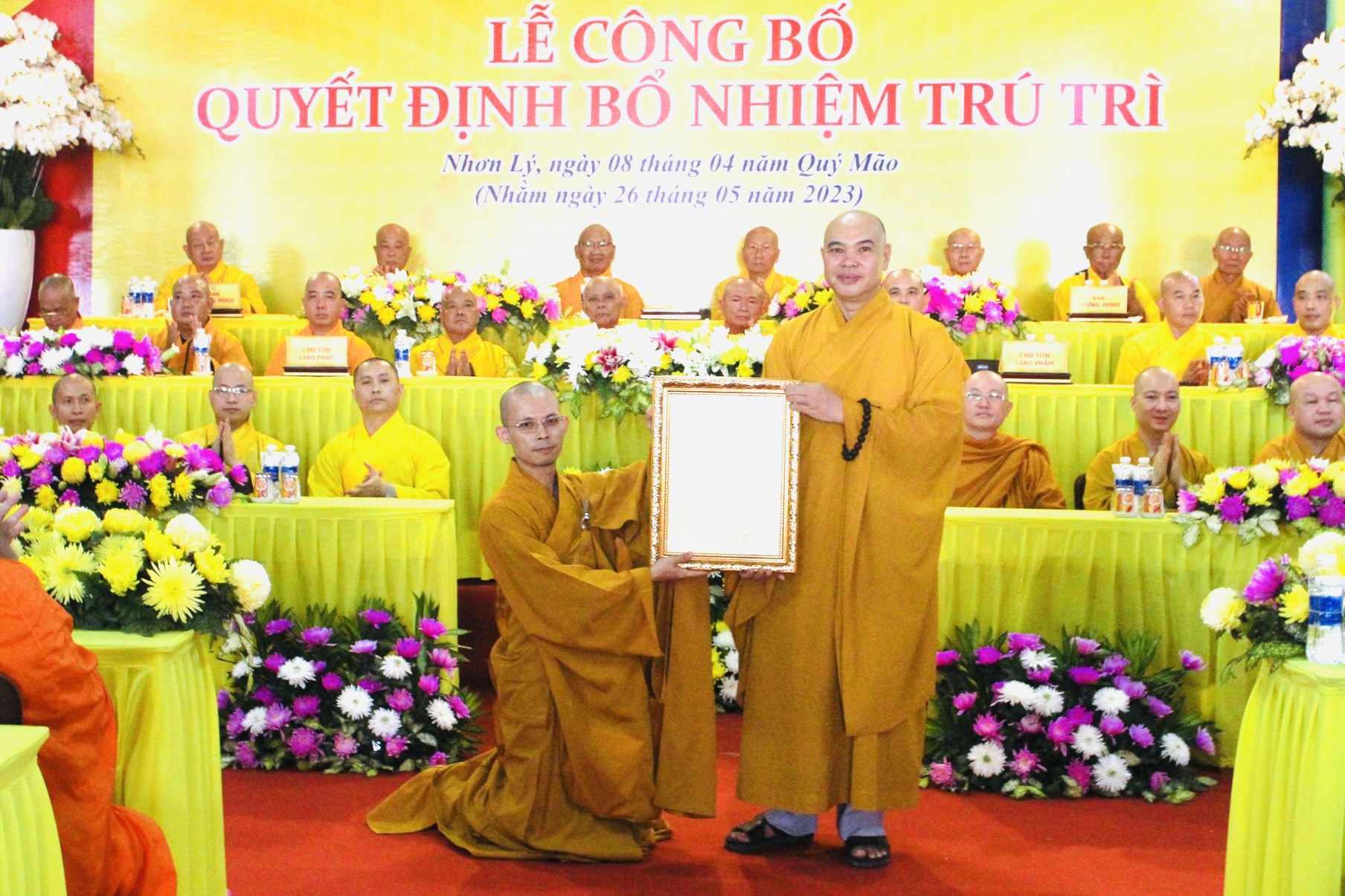 Quy Nhơn: Lễ công bố Quyết định bổ nhiệm trụ trì chùa Phước Hưng